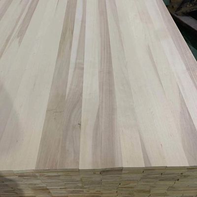 18 mm Tabuleiro de madeira maciça de abóbora para painéis de design personalizados 100-1220 mm Largura Populus spp