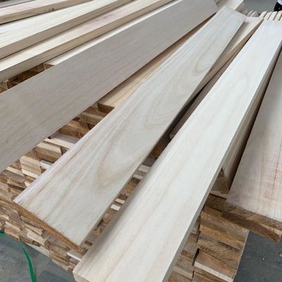Fitas de madeira de Paulownia não acabadas para mobiliário tradicional e artesanato de madeira