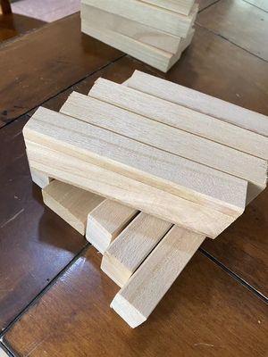 Material ambiental Blocos de construção de madeira Brinquedos ideais para brincadeiras educativas
