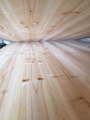 12-30mm AB Grau Pintura personalizada Painel de junção de madeira maciça para o quadro de cedro de abeto