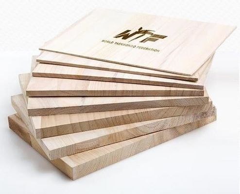 Cor natural Paulownia Taekwondo Breaking Board Para Equipamento Desportivo
