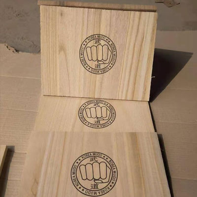 Logotipo personalizado Taekwondo Tabuleiro de madeira para tabuleiro de quebra em equipamentos esportivos