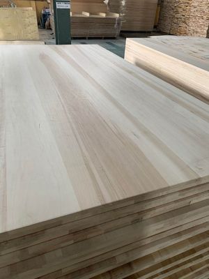 8%-12% Teor de humidade Tabuleiro de álamo Tabuleiro sólido de folheado branqueado para construção de edifícios