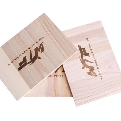 Tabuleiro de Taekwondo Reabreviável Personalizavel Durável e Feito de Madeira Paulownia