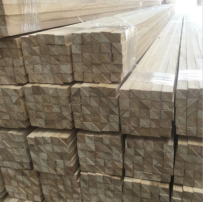 Paulownia Batten Triângulo Quadrado Chamfer Faixas de madeira com capacidade de solução de projetos