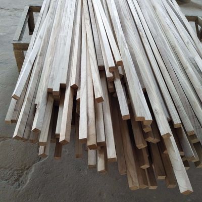 11 mm x 11 mm Chafaras de madeira Paulownia Triângulo Faixas de madeira com teor de umidade 8%-12%