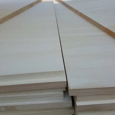 Tamanho personalizado Paulownia Madeira Finger Joint Board com madeira maciça em cor natural