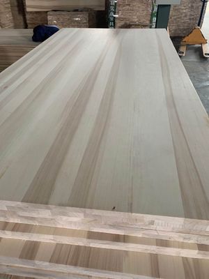 Painéis de madeira colados para construção de edifícios de borda de álamo carbonizado comprimento 100 mm-2440 mm
