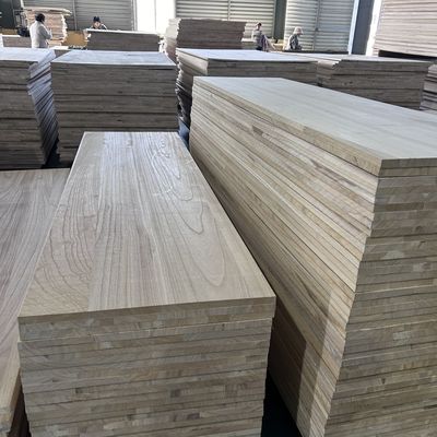 Tamanho personalizado Painel de madeira maciça Paulownia Pinheiro de álamo para decoração doméstica