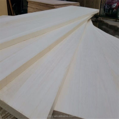 Folha de Paulownia branqueada para armário de caixões de madeira 3 mm-55 mm