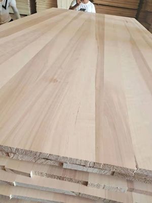 Moderno Design Populus spp Painel de madeira de abóbora para móveis Conteúdo de umidade 8%-12%
