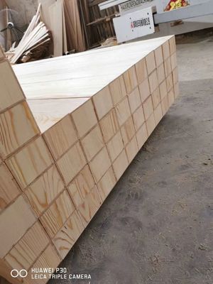 Quadro de cama para quarto com painéis de Paulownia com um teor de umidade de 8% a 12% e lajes de madeira