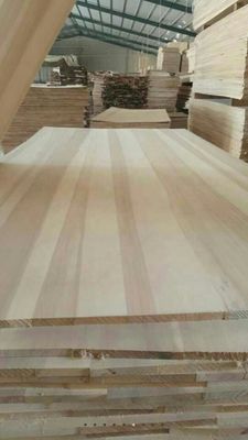 100-1220 mm Largura Tabuleiro de madeira de pinho de álamo Paulownia para mobiliário de escritório