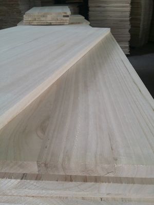 100-1220 mm Largura Tabuleiro de madeira de pinho de álamo Paulownia para mobiliário de escritório
