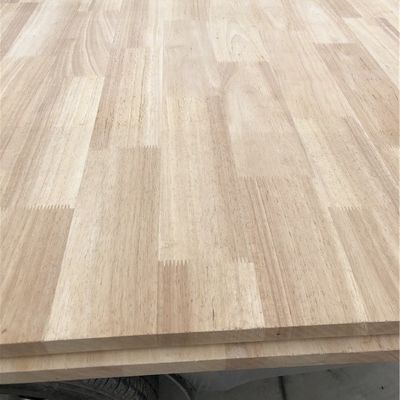 Plancas de madeira maciça de borracha com articulações de dedos Largura 100-1220 mm para mobiliário de interior
