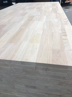 Plancas de madeira maciça de borracha com articulações de dedos Largura 100-1220 mm para mobiliário de interior