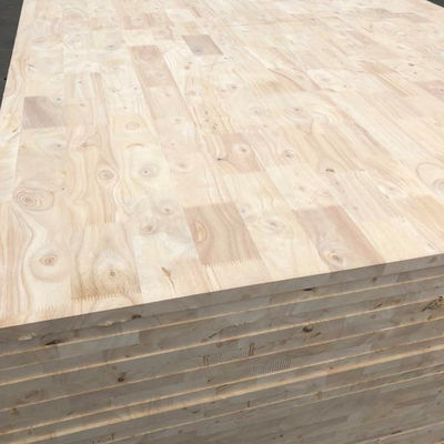 Tabela de madeira de borracha limpa e acabada com densidade elevada de 730-830 kg/m2