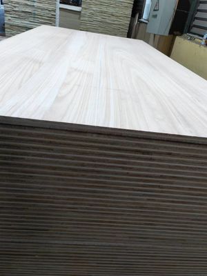 Placas de mobiliário de duas camadas com madeira de Paulownia e painéis de madeira de alta densidade
