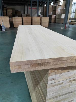 Placa composta de tira de madeira com cola de madeira sólida de cor natural E0/E1 Cola ambiental