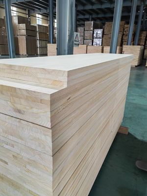 Tabela de Paulownia de madeira maciça de várias camadas com tamanho personalizado e espessura de 3 mm a 50 mm