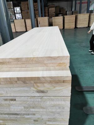 Tabela de Paulownia de madeira maciça de várias camadas com tamanho personalizado e espessura de 3 mm a 50 mm