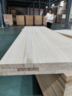 Tabela de Paulownia de madeira maciça de várias camadas com tamanho personalizado e espessura de 3 mm a 50 mm