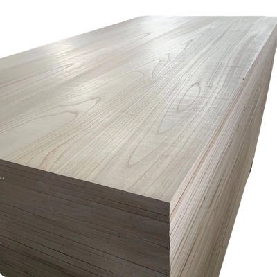 FSC Certified Paulownia Wood Edge Glued Finger Joint Solid Wood Board M3 para Mobiliário
