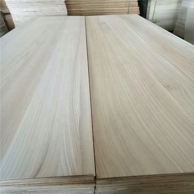 FSC Certified Paulownia Wood Edge Glued Finger Joint Solid Wood Board M3 para Mobiliário