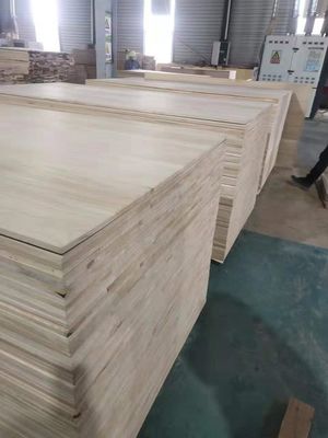 Painel de madeira de Paulownia de 2 mm, de madeira maciça, com um teor de umidade de 8% a 12% e pagamento T/T