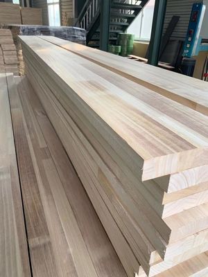 8%-12% Teor de humidade Paulownia Madeira para mobiliário Lamas de madeira Peças de reposição gratuitas