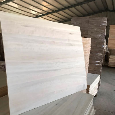 Tabela de madeira Paulownia personalizada para solução de projetos em 1220x2440mm
