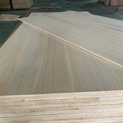 Madeira maciça Paulownia Tabuleiro de madeira para artesanato Cor natural 1220x2440mm