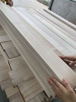 Fitas de madeira de Paulownia não acabadas para mobiliário tradicional e artesanato de madeira